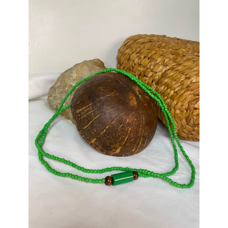 Guia de caboclo 60cm 1 fio, oxóssi verde umbanda candomblé