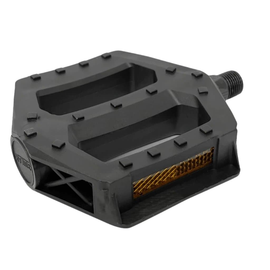 Pedal Plataforma Pivo Nylon Ingles Rosca Grossa 9/16 Refletivo Antiderrapante Resistente