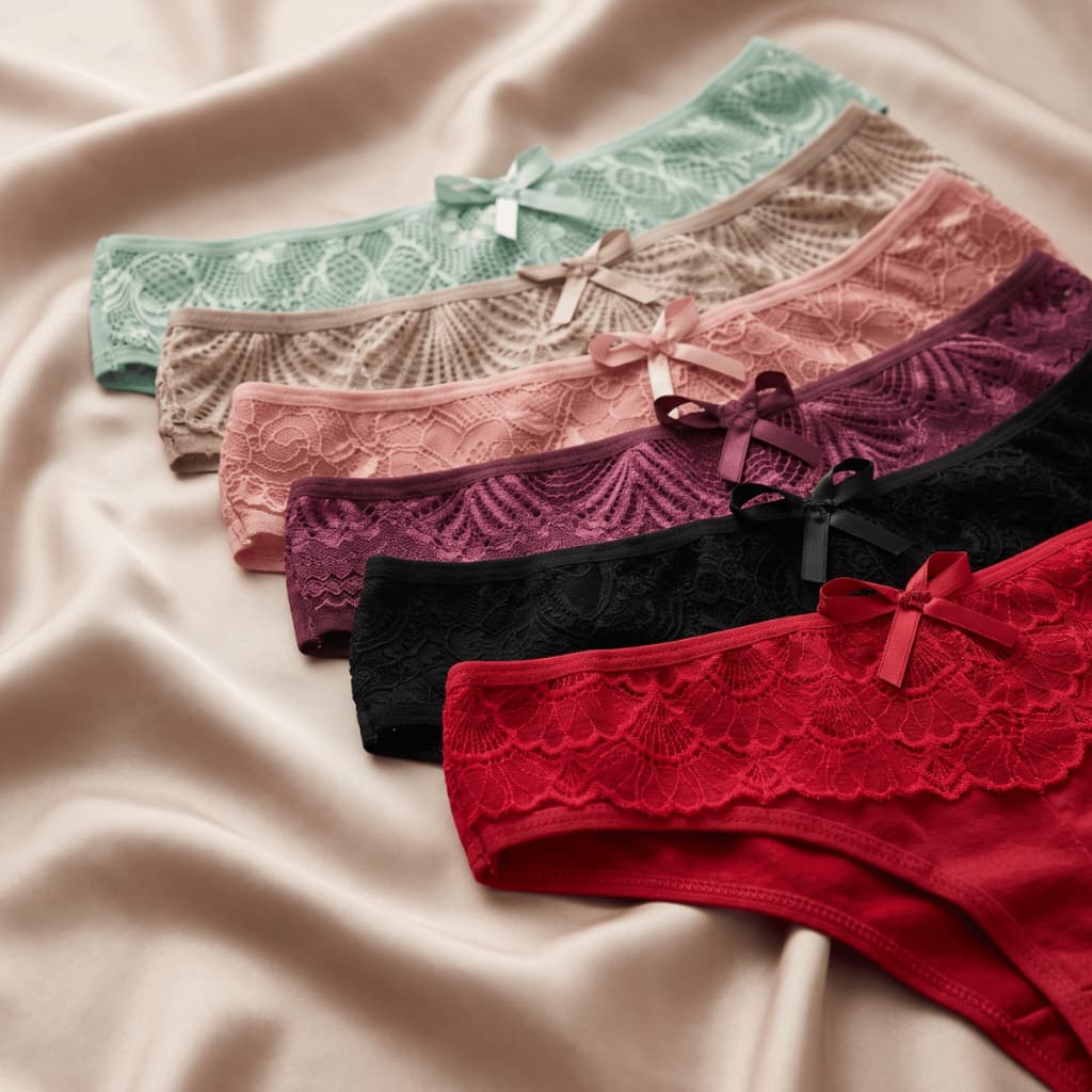 Kit Calcinhas em Algodão Conforto Renda Cotton Roupas Femininas Anti Alérgico Não Marca Qualidade