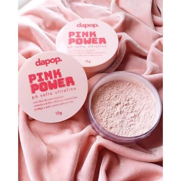 Pó Solto Dapop Pink Power – Acabamento Matte, Pele Aveludada e Maquiagem Duradoura