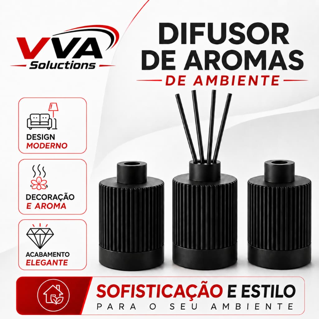 Difusor de Aroma Decorativo casa decoração mesa aroma ambiente vaso moderno banheiro sala escritório