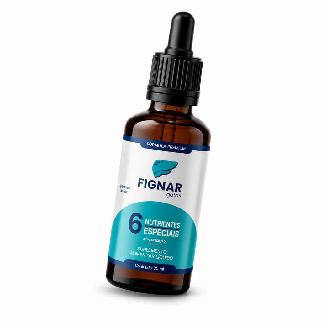 Fignar Gotas 30ml - 1 Pote - Suplemento Alimentar - Saúde - Fígado - Original + NF - Envio Expresso - Premium