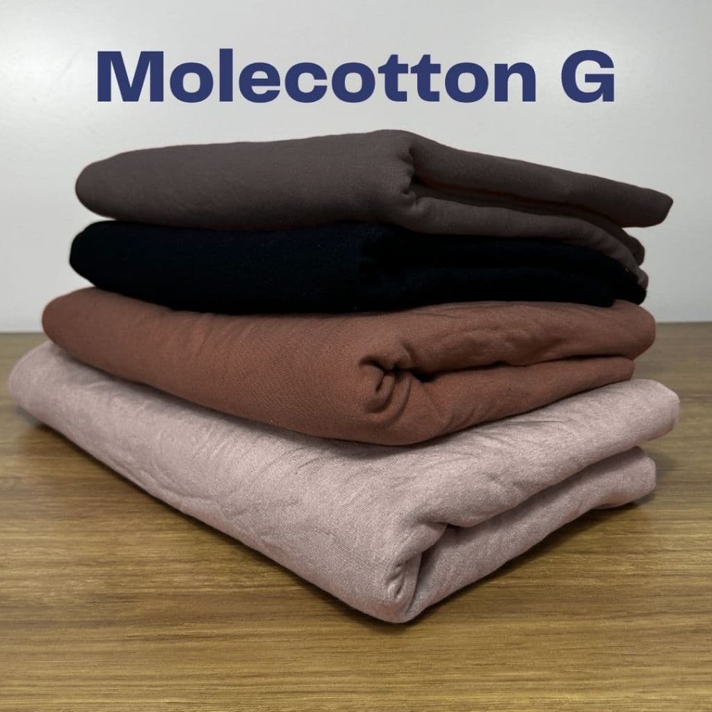 Retalhos Molecotton Tamanho grande acima de 80cm Cores Sortidas - calças, blusas e conjuntos