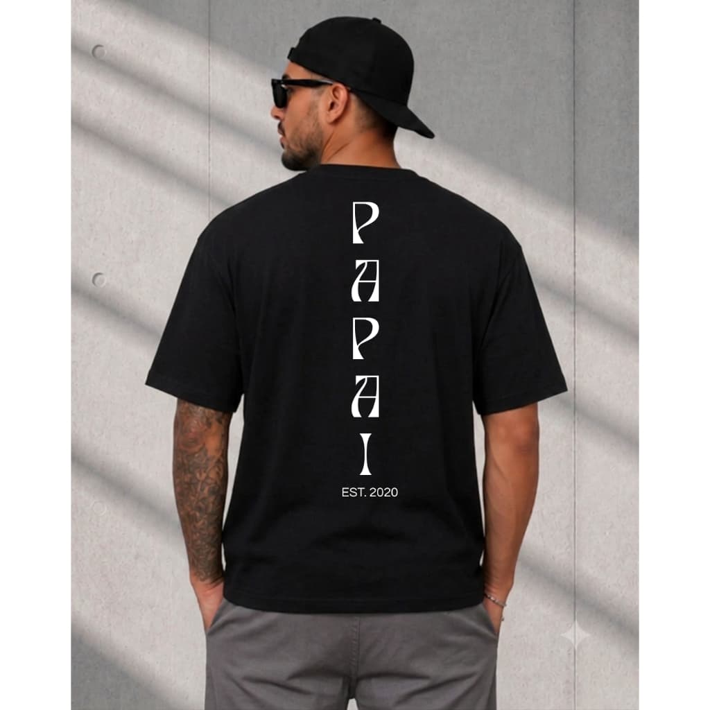 Camiseta Papai do Ano Personalizada Presente Especial para Dia dos Pais Pai de Menina Pai de Menino