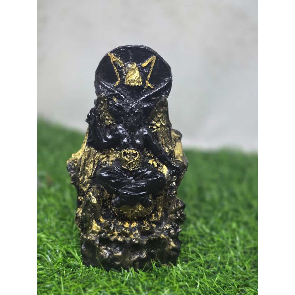 B aphomet Incensário Cascata Wicca em Resina 18 cm | Guardião Místico Ocultismo
