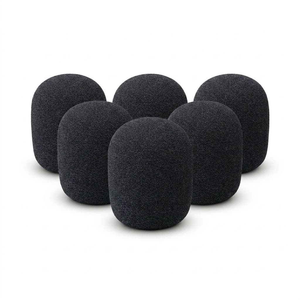 Kit 5 Espuma Para Microfone Universal Sm58 Pop Filter Shure