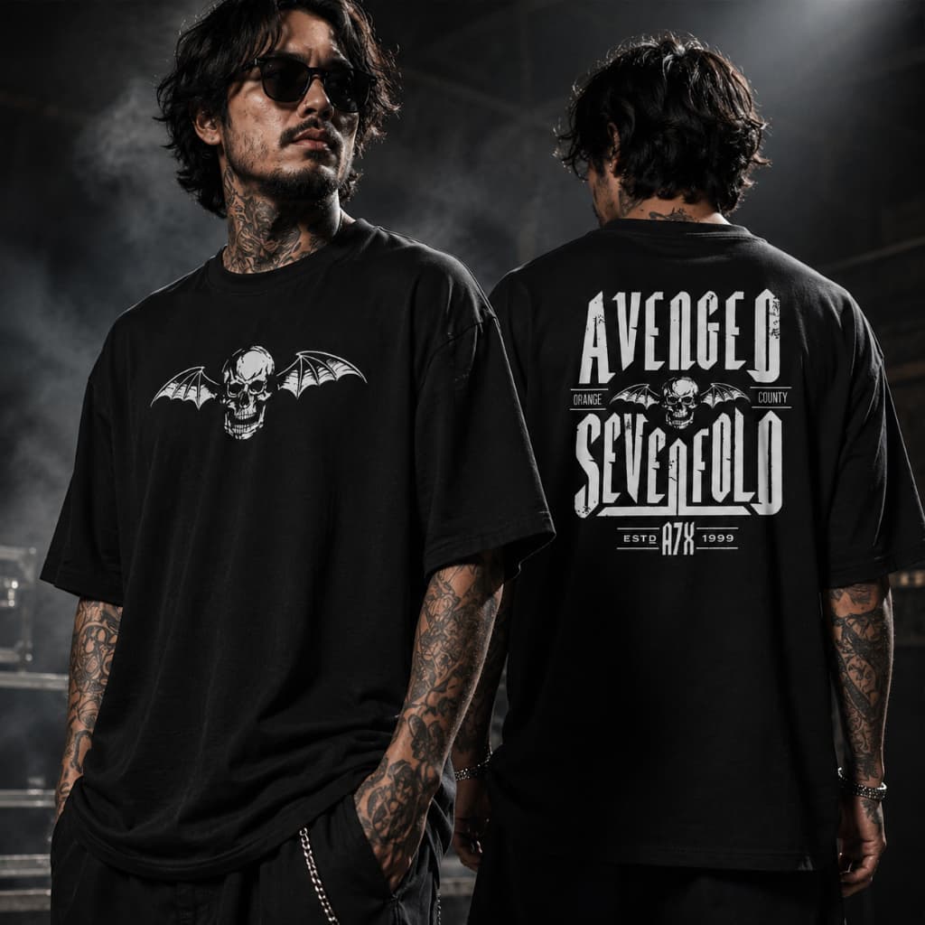 Camiseta Avenged Sevenfold Oversized Rock