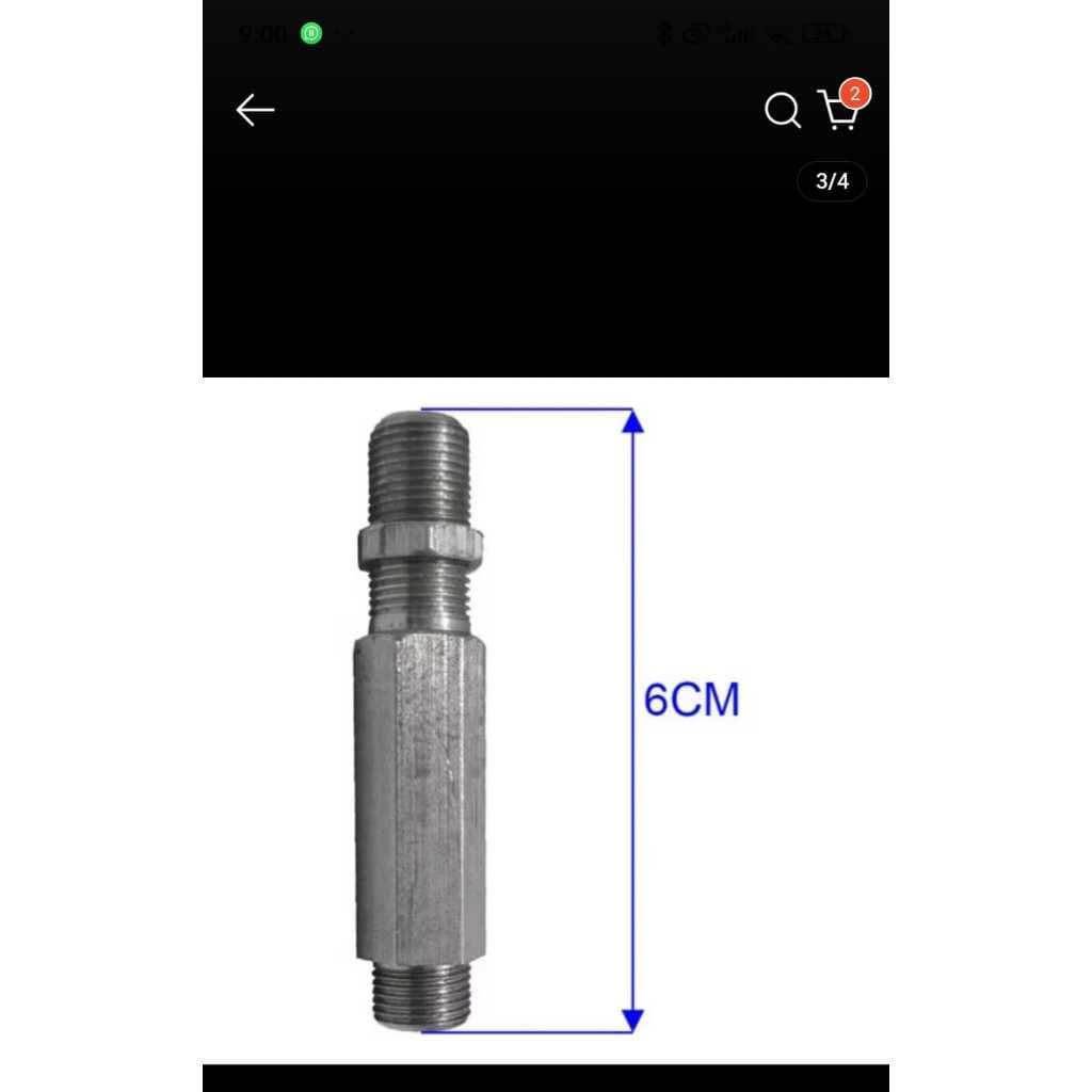 bico injetor industrial metalmaq 1-8 6cm