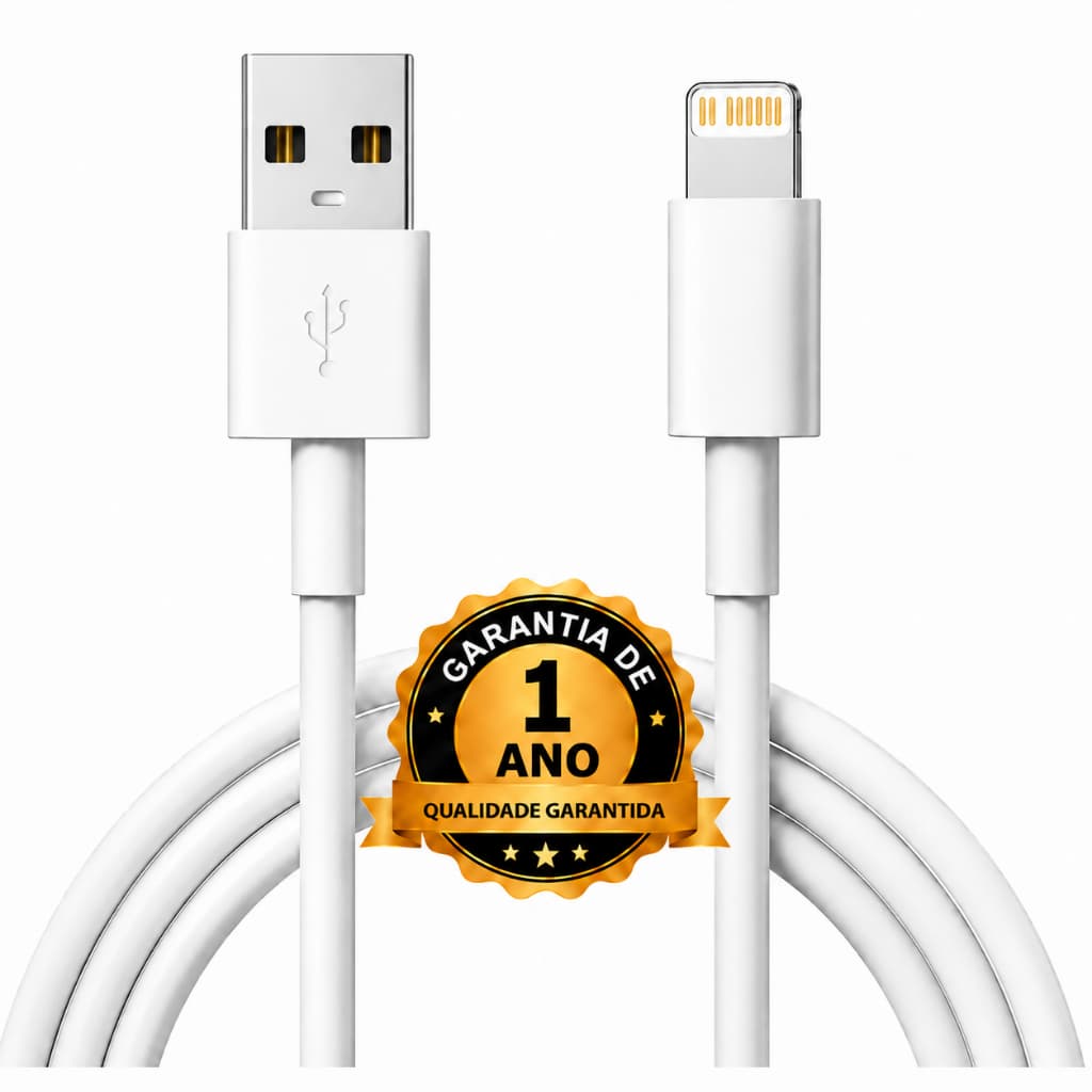 Cabo Carregador Para iPhone 6 7 8 X Xs 11 Se 12 Xr 13 14 Pro Max Branco DTimp