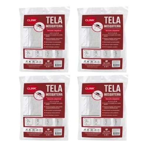 Kit 4 Telas Mosqueteiros Para Janelas Clink