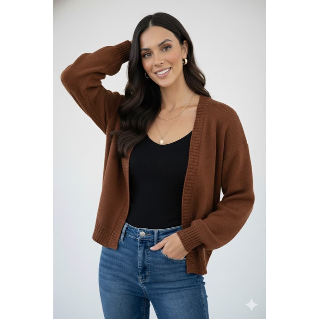 CASACO CARDIGAN FEMININO INVERNO TENDÊNCIA