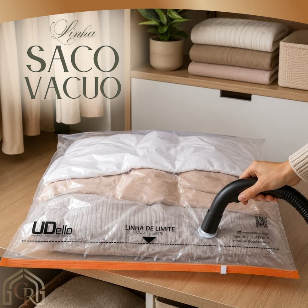 Saco Vacuo Armazenamento Roupa Protecao Organizador Compacto Válvula M/G/GG/EXG