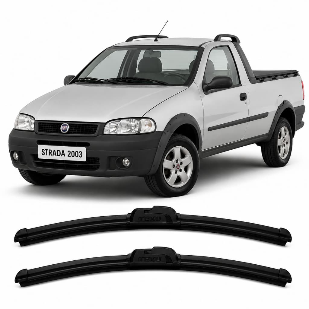 Par Palheta Kit 2 Limpador Parabrisa Silicone Chuva Fiat Strada 1996 1997 1998 1999 2000 2001 A 2020