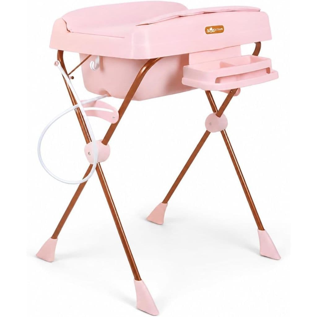 Banheira Bebe Millenia+ Suporte Trocador Burigotto Monamour Para Bebe Mon Amour