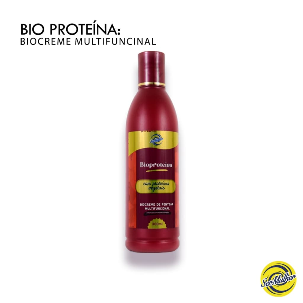 Creme Capilar Leave In Bioproteínas Nutrição Reparação Hidratação-BIOCREME DE PENTEAR MULTIFUNCIONAL 300ml-Ser Mulher