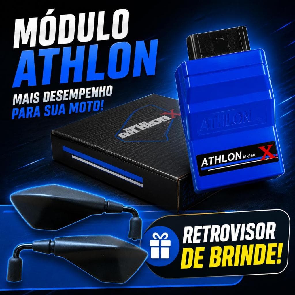 Nova Central Athlon Módulo Injeção Programável Para Motos Honda Aumentar Potência Moto App Fogo Escape Pipoco Two Step