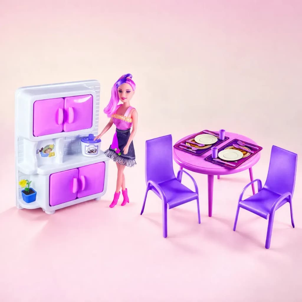 Kit Copa de Cozinha com Boneca - Rosa