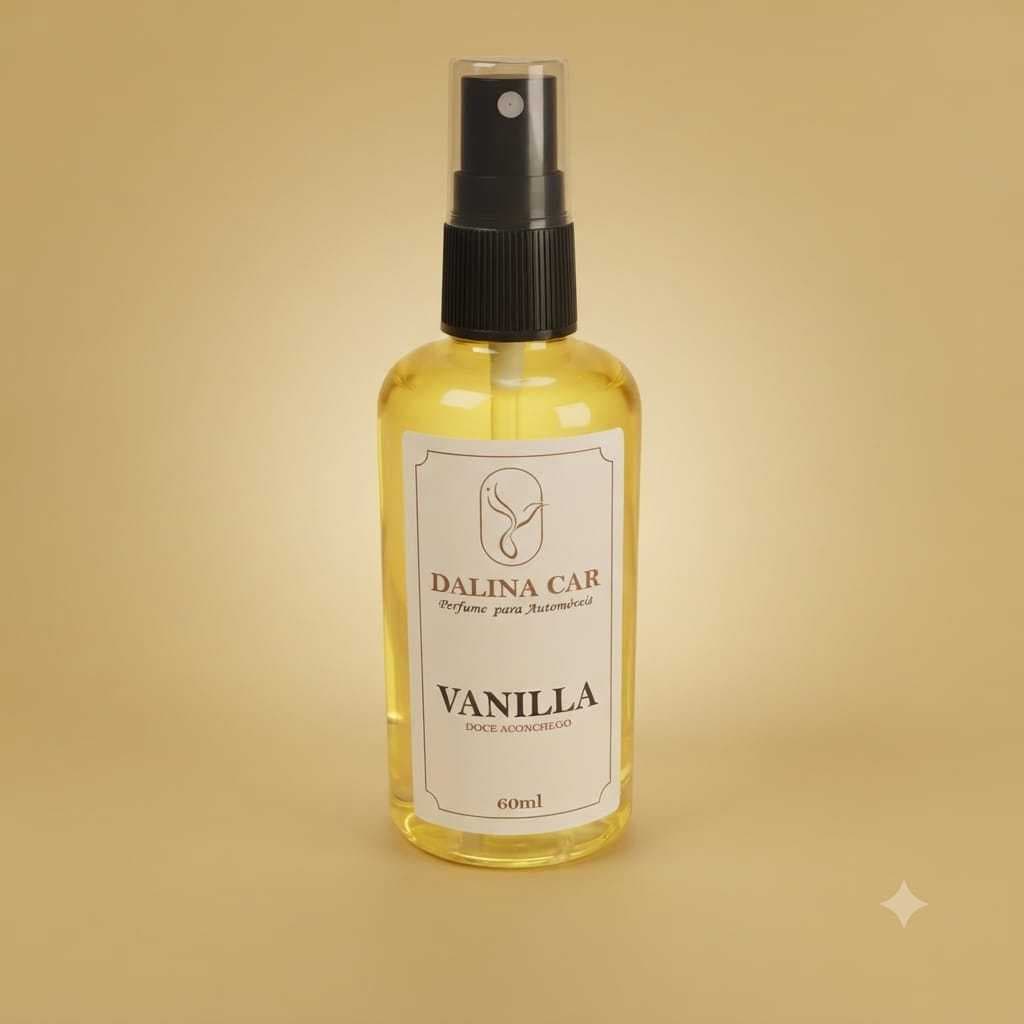 Perfume Para Carro Spray 60ml Cheirinho Automotivo Vanilla Arominha Baunilha