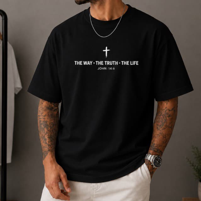 Camiseta Over Masculina Cristã Gospel 100% Algodão Oversized Streetwear Premium Envio Rápido