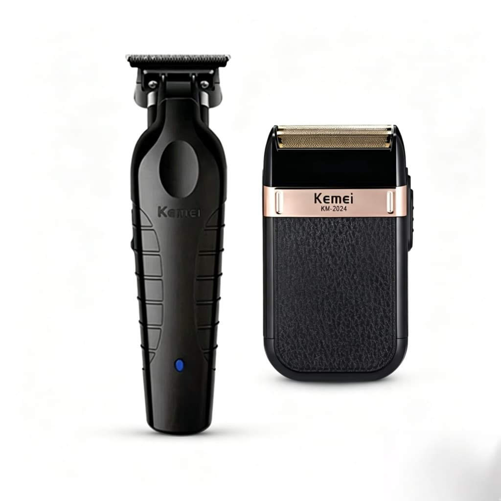 Kit 2 Kemei 2299 Acabamento + Barbearia KM 2024