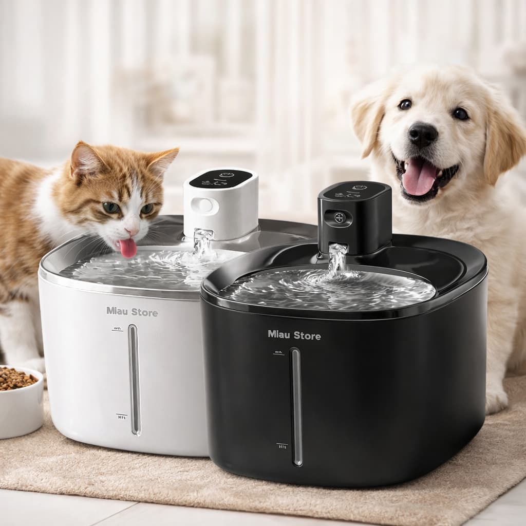 Bebedouro Fonte de Água para Gatos Automático 4L Silencioso com Filtro Bivolt Pet Cães e Gatos