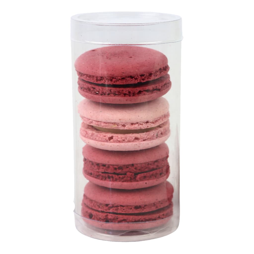 Tubo 5x10 para 4 Macarons - Caixa de Acetato para doces e chocolates - Pct 6 un