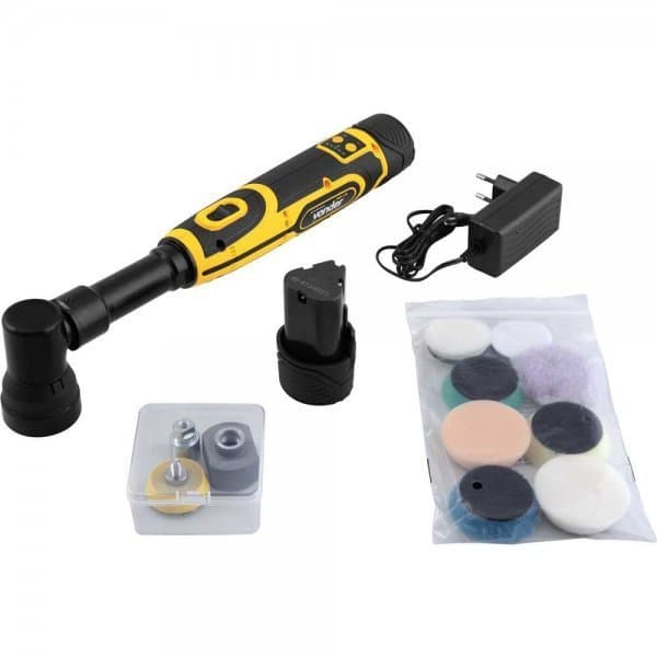 Politriz Mini Roto Orbital Vonder PMV 120 12V 2 Baterias Detail Automotivo Polimento Profissional