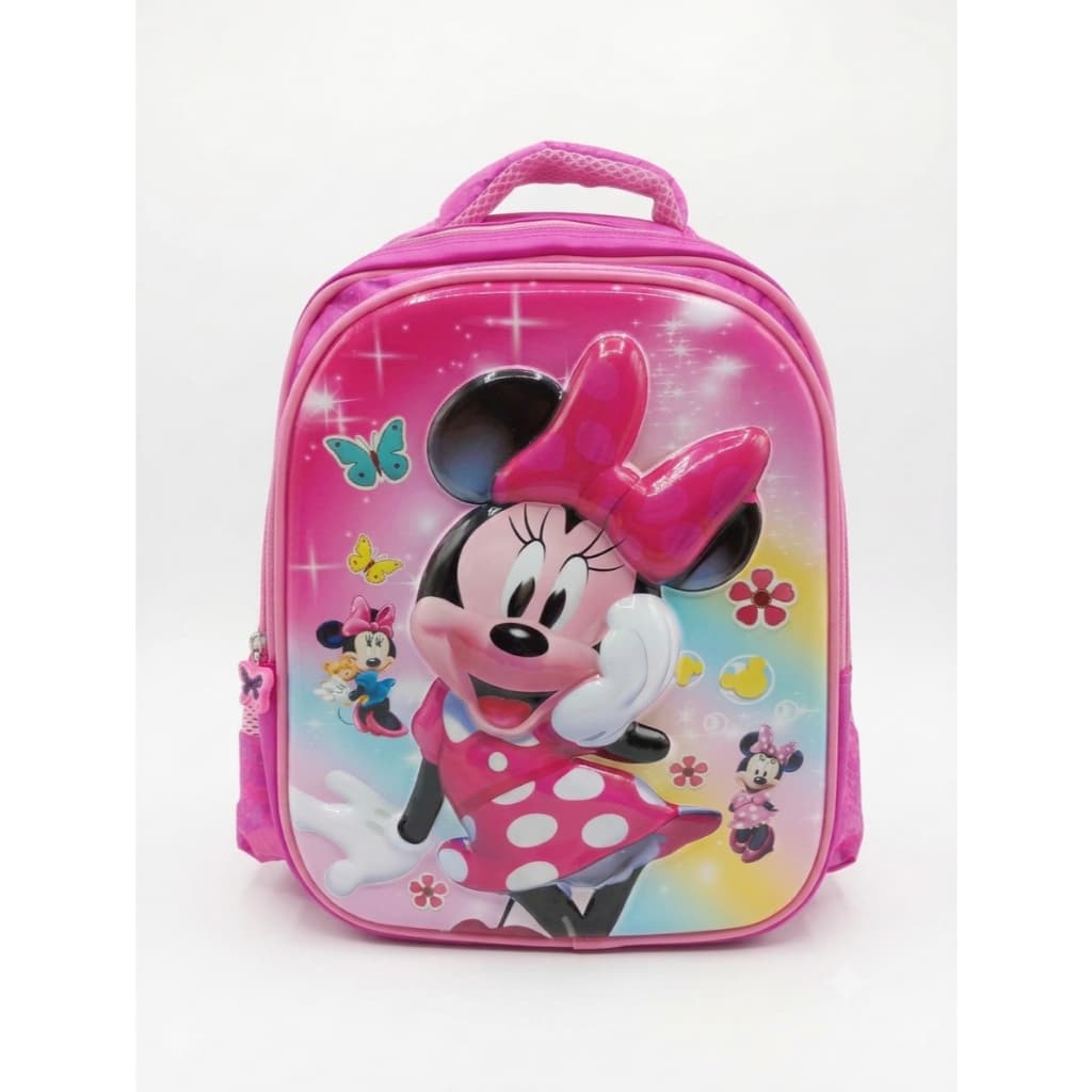 Mochila De Costas Infantil Minnie Mouse Estampa 3D Creche Escola