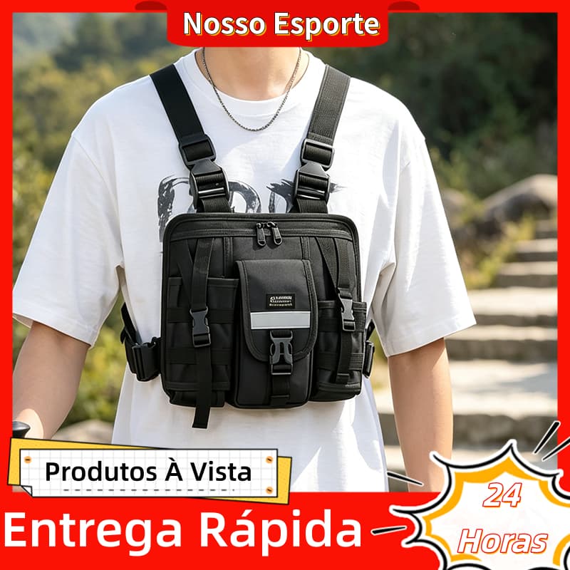 Colete Tático Masculino Funcional para corrida, ciclismo, esportes e treinos