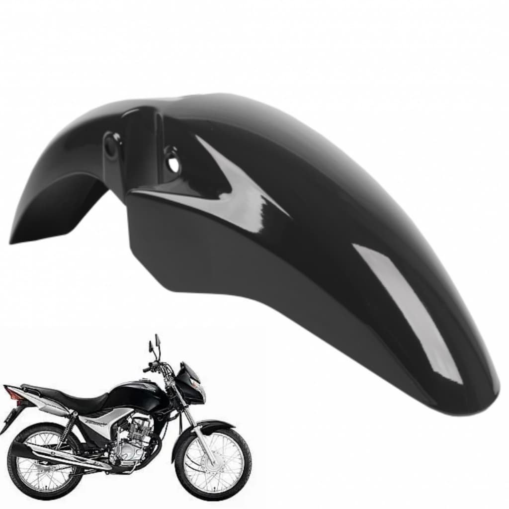 Paralama Dianteiro Titan Fan 150 2009 Até 2013 Preto Injetado