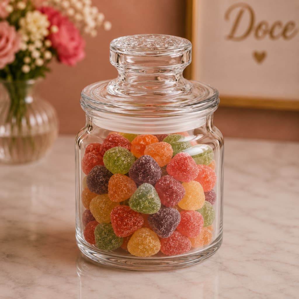 Kit 10 Potes Herméticos Vidro 165ml Temperos Doces Geleias Mel Confeitaria Lembrancinhas