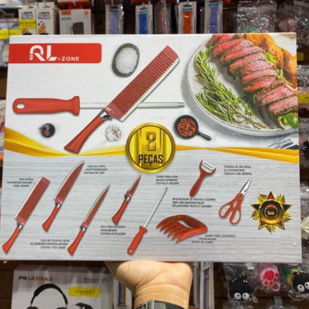 Kit de Facas e Utensílios