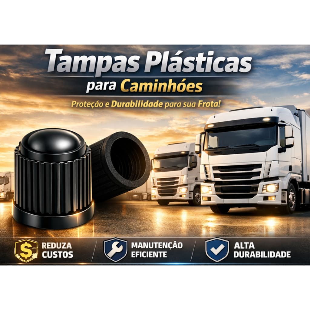 Tampinha de Válvula Universal para Pneu – Carros, Motos e Bikes