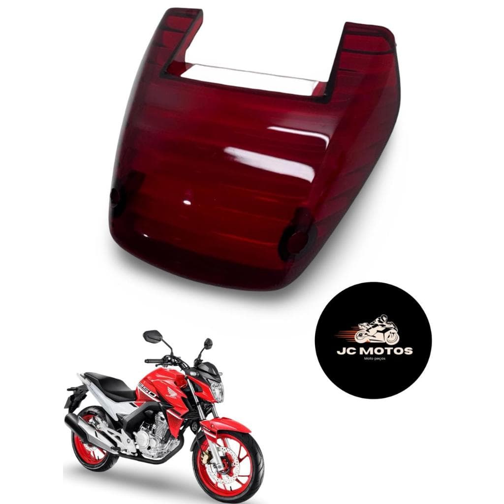 LENTE LANTERNA TWISTER 250 VERMELHA