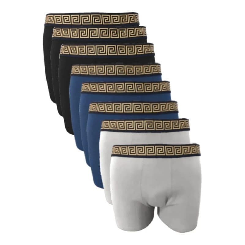 Kit 7 Cuecas Boxer No Algodão Cores Mesclado Secagem Rápida