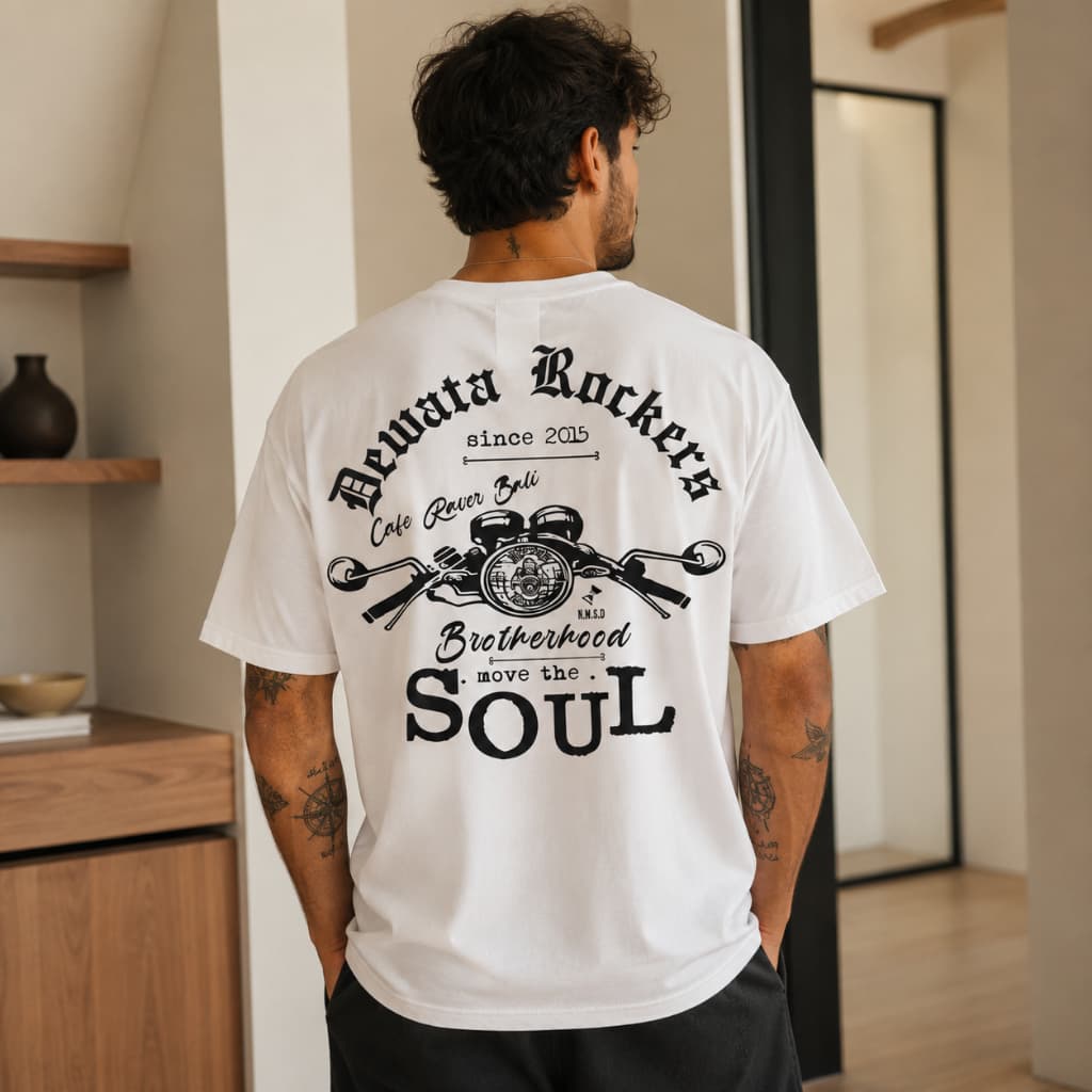 Camiseta Masculina Soul Brotherood Camisa de Manga Curta Blusa Em Algodão Puro