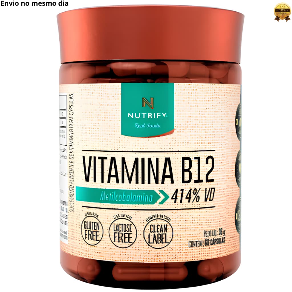 Vitamina B12 Metilcobalamina 60 Cápsulas