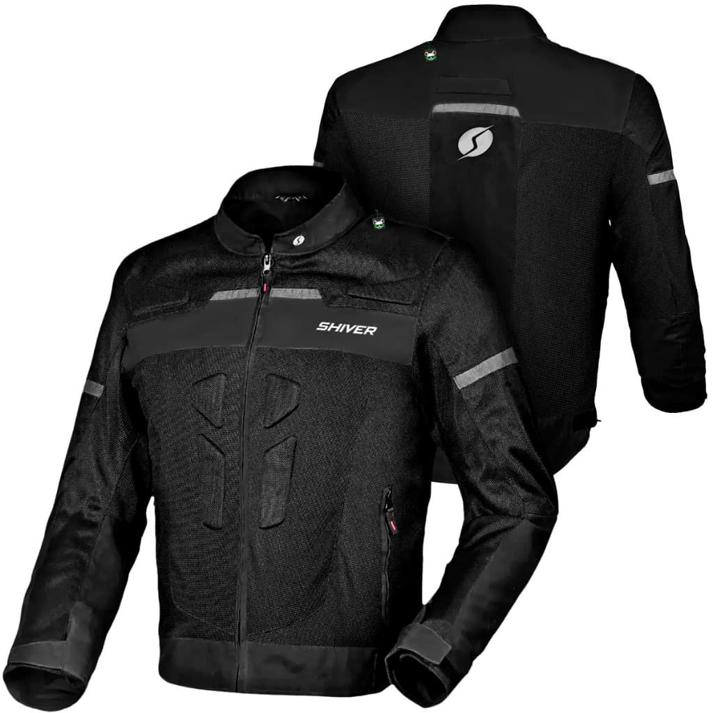 Jaqueta Moto Motociclista Vent Shiver Ventilada Proteção CE Masculina P ao 8G