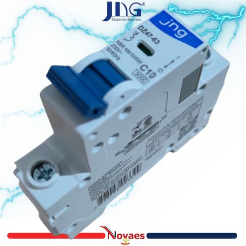 Disjuntor JNG 10A Curva C C10 1P 230V DIN DZ47-63