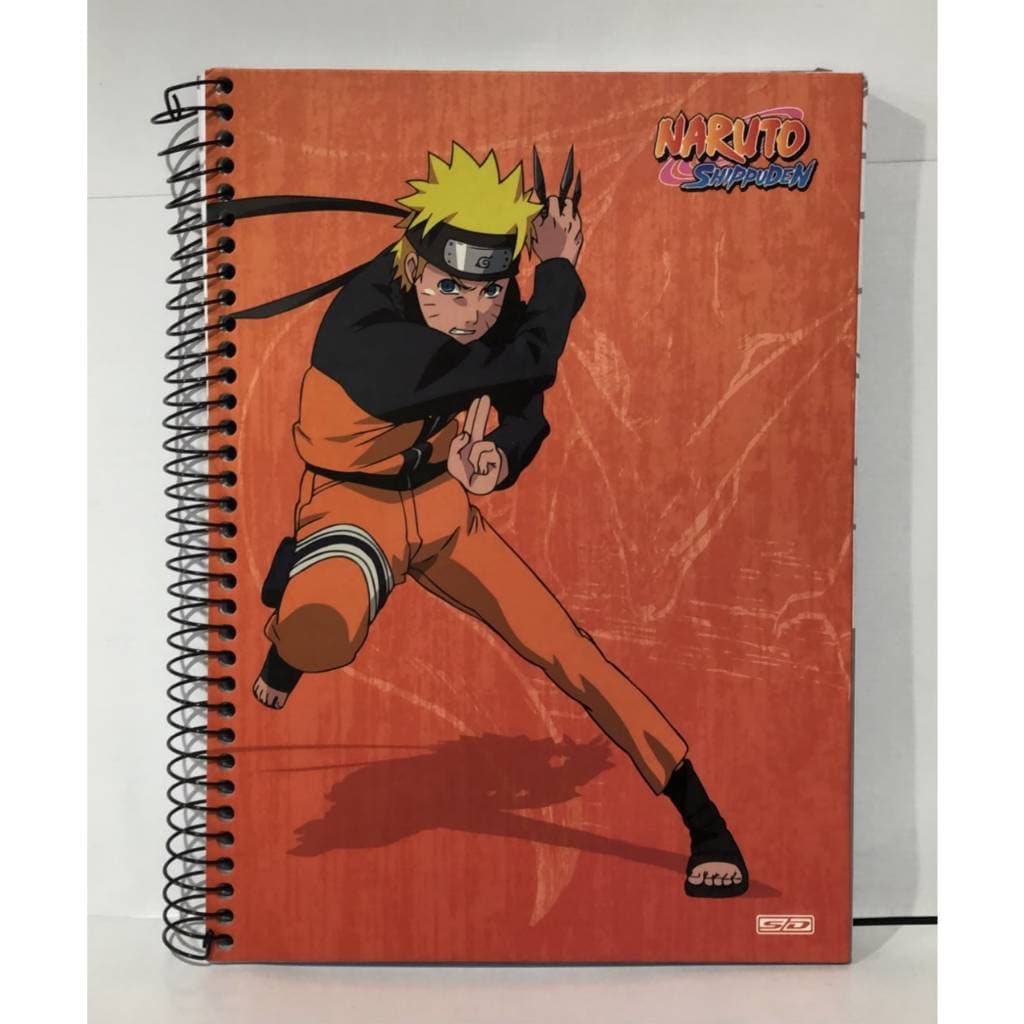 Caderno Narouto 1, 10 e 20 Matérias | Caderno Universitário | Material Escolar Anime | Papelaria