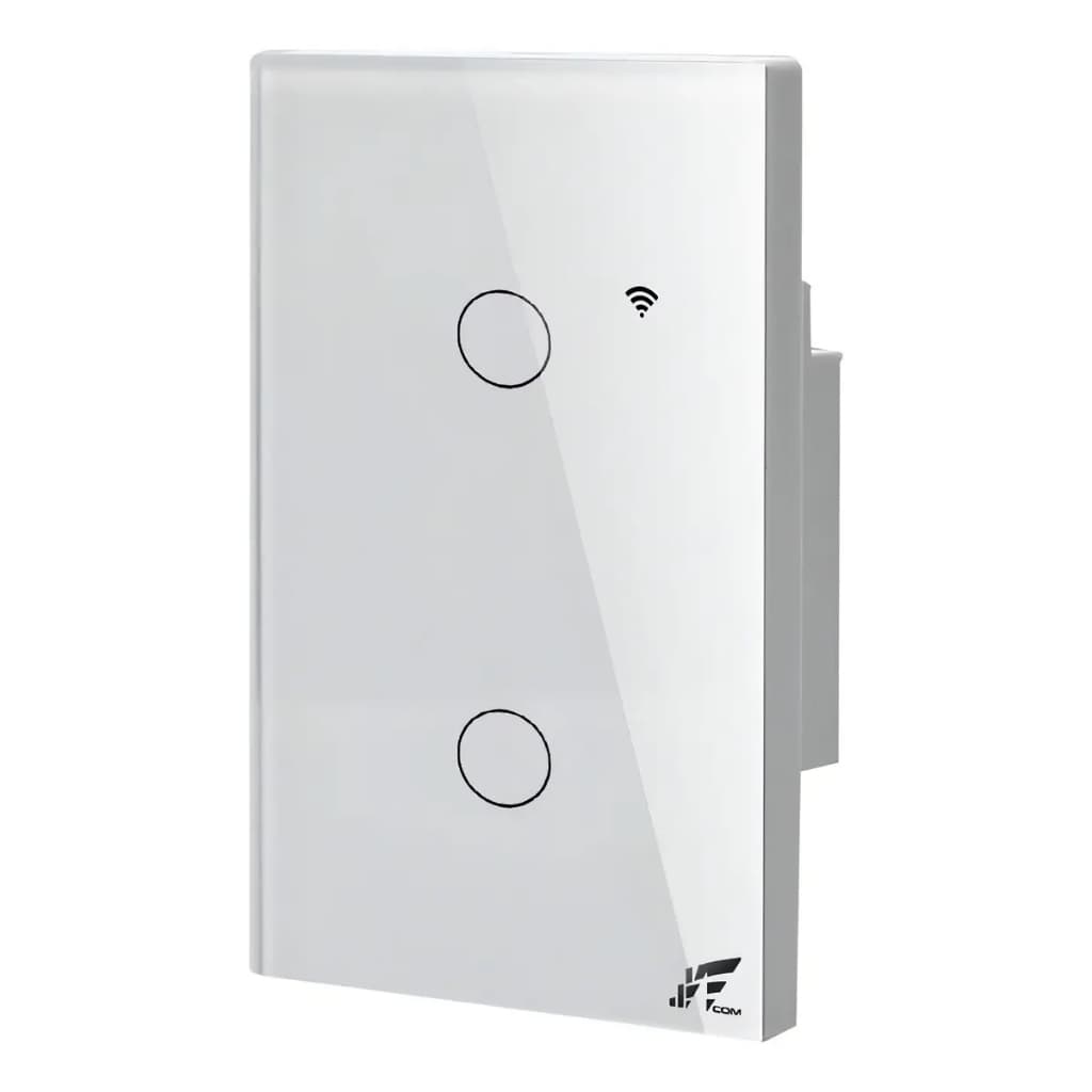 Interruptor Inteligente Wi-Fi 2 Botoes Touch Jwcom Branco Bivolt Sa-rf268b