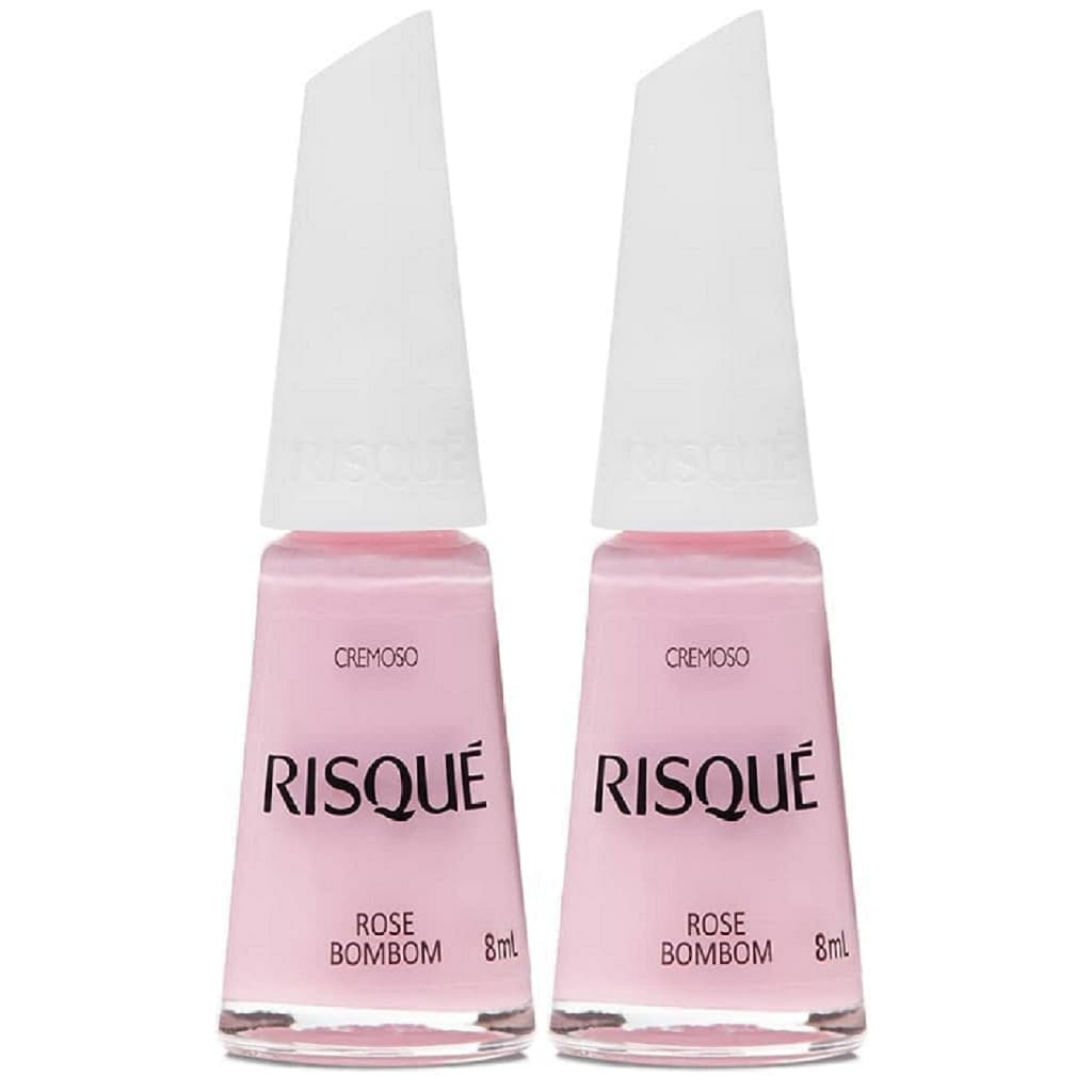 Kit 2 Esmaltes Risque Rose Bombom 8ml e Outros tons de Rosa