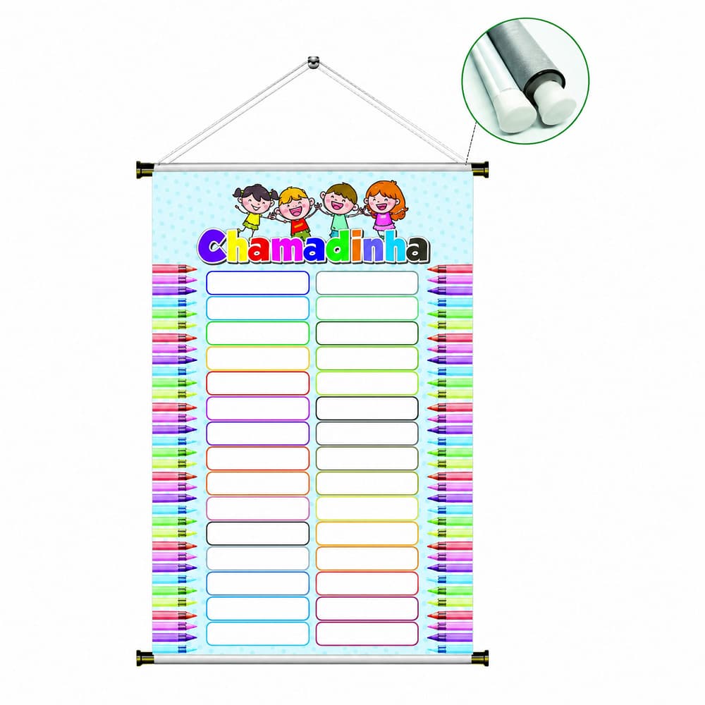 Banner Escolar Chamadinha Educação Ifantil Organização 80x60