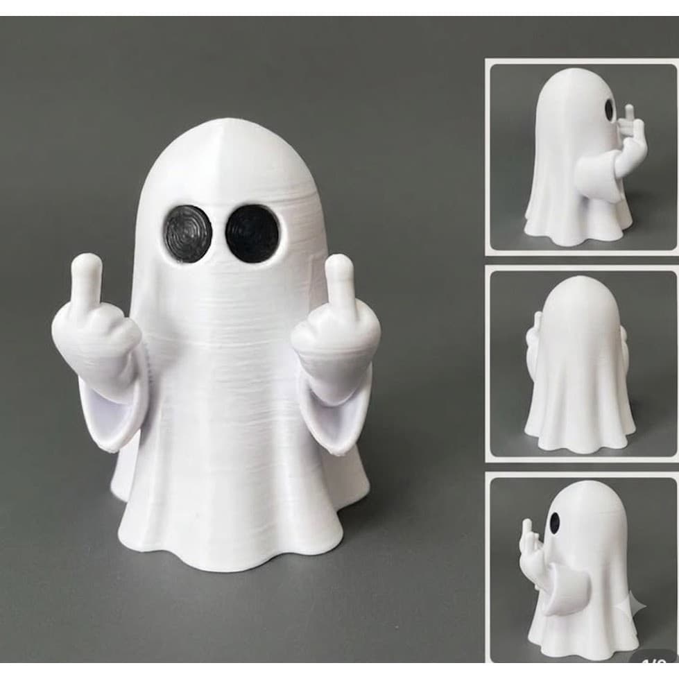 Fantasminha "Sincero" Anti-Estresse – Estatua Enfeite de Mesa