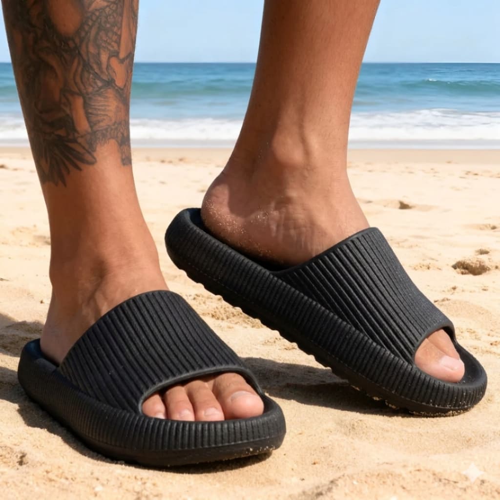 Nuvem Slide Receba Chinelo Feminino e Masculino Adulto e Infantil Leve Confortável