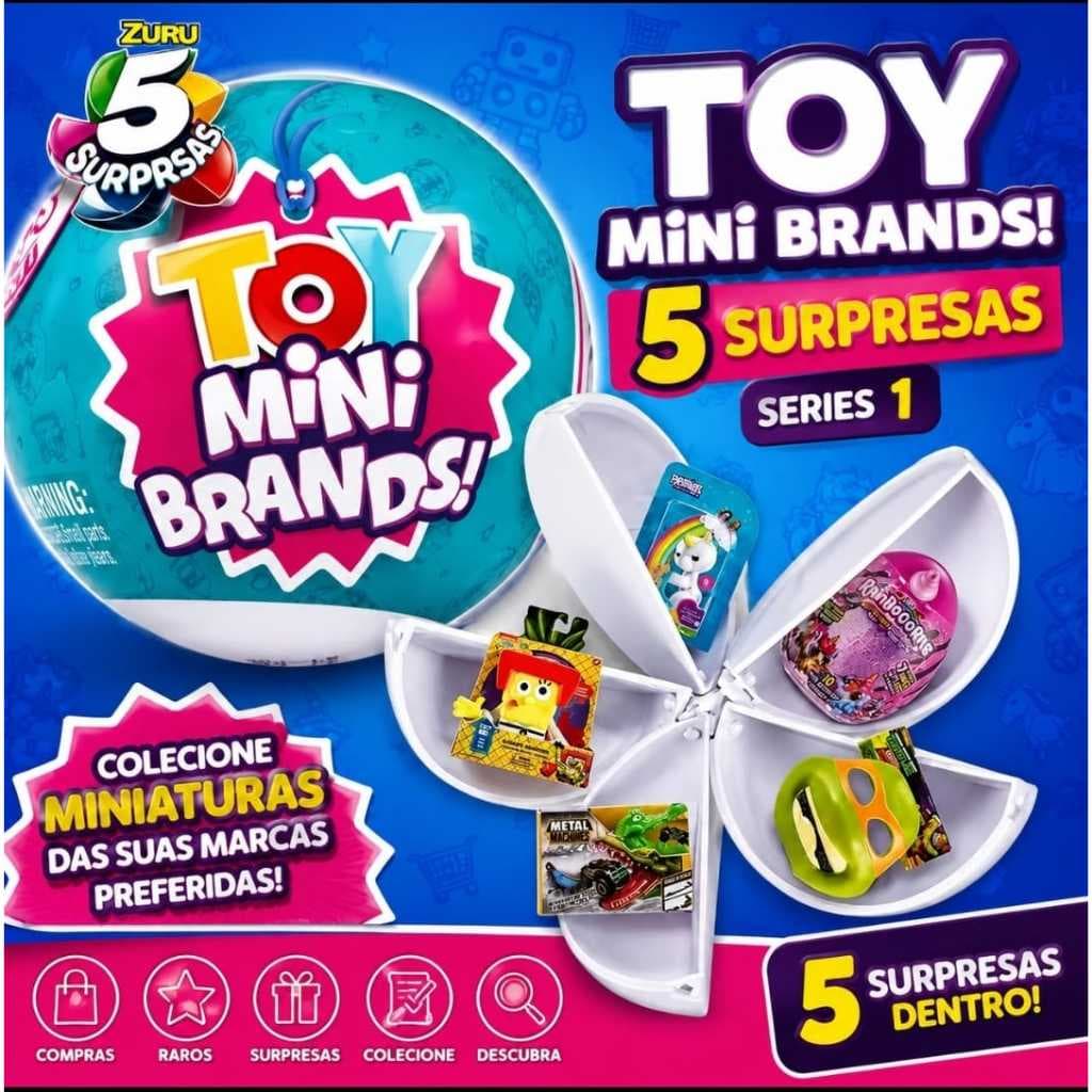 Mini Brands Toy - Série 1 Com 5 Surpresas  Miniatura ZURU