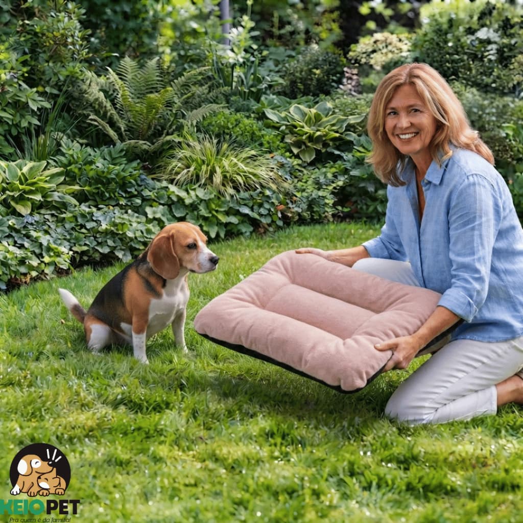 Caminha Pet Colchonete para Cães, Gatos, Coelhos  Confortavel Ideal para Todas as Estações Lavavel Resistente, Veludo