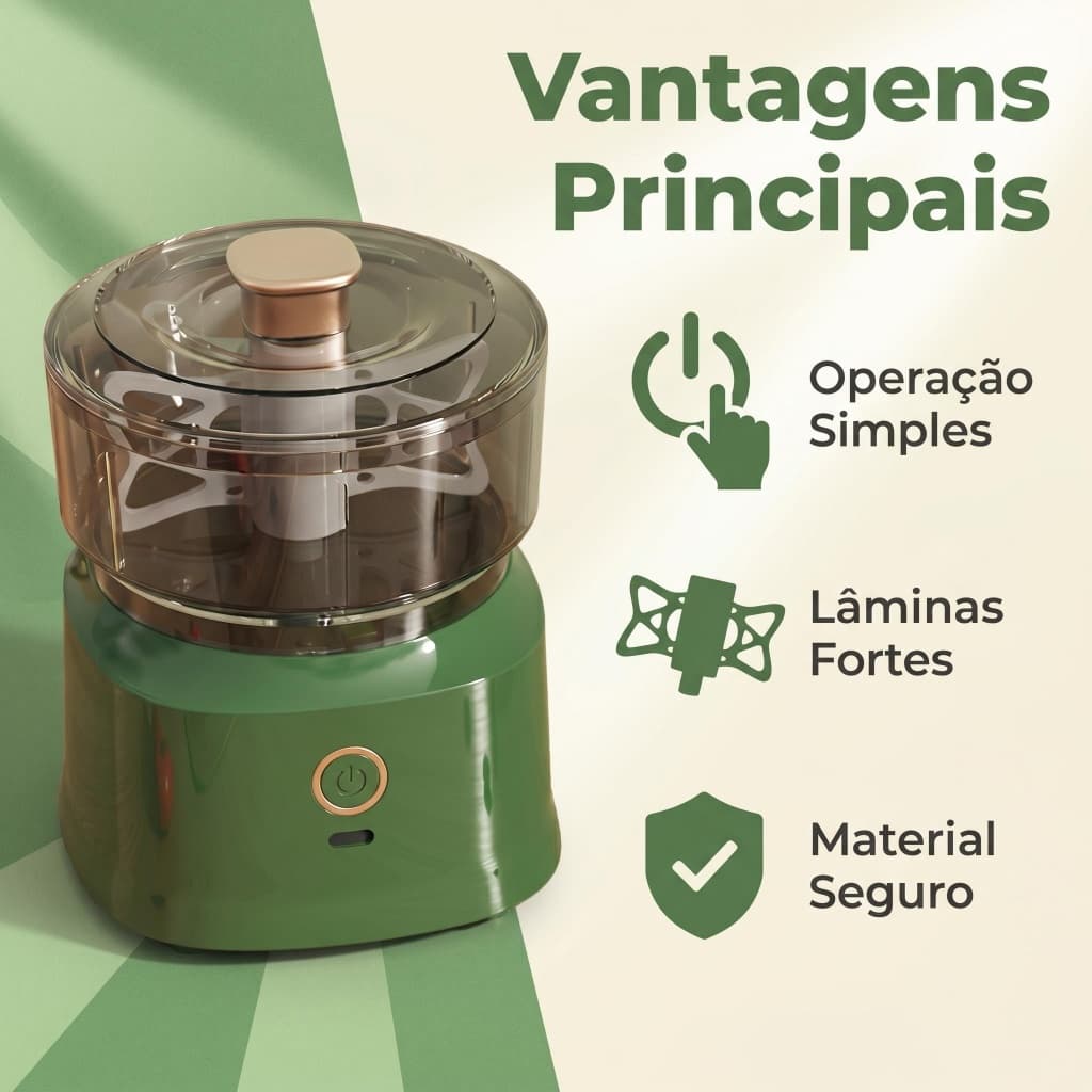 Moedor Elétrico Multifuncional 350ml Moer Carne Cebola Alho Legumes