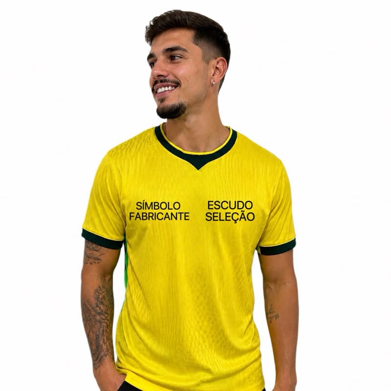 Camisa Esportiva Casual Queima de Estoque Política Cores Brasil