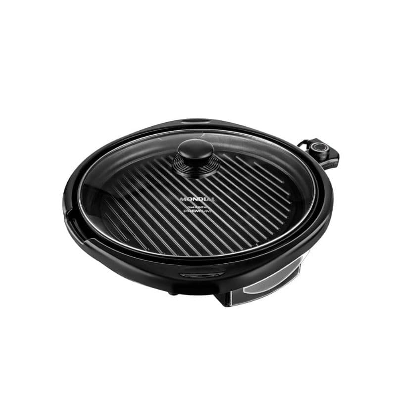 Grill Redondo Cook e Grill 40 Mondial Preto 1270W G-03